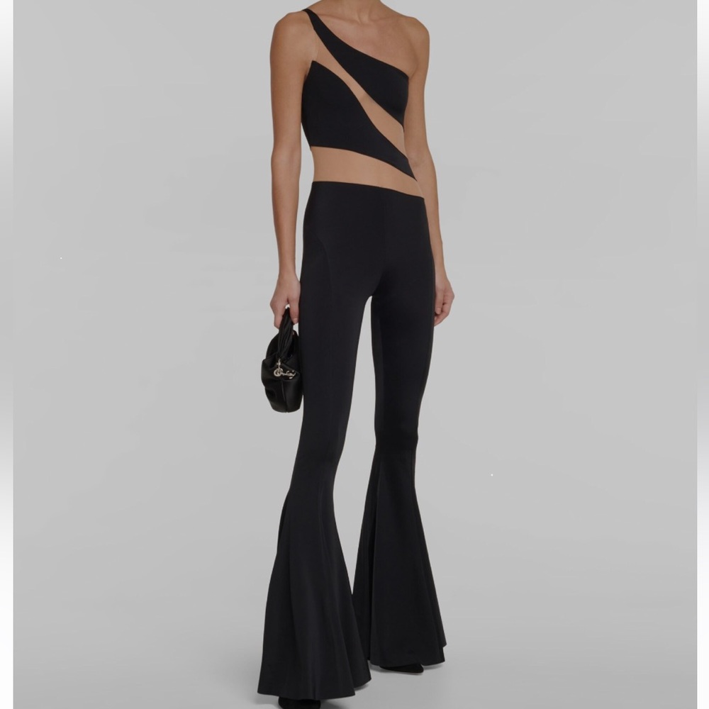 Norma Kamali snake jumpsuit - black - size M - worn x1
